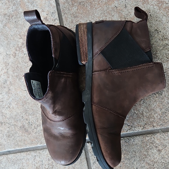 Sorel Waterproof Leather Booties Size 8 For Women - Picture 5 of 9
